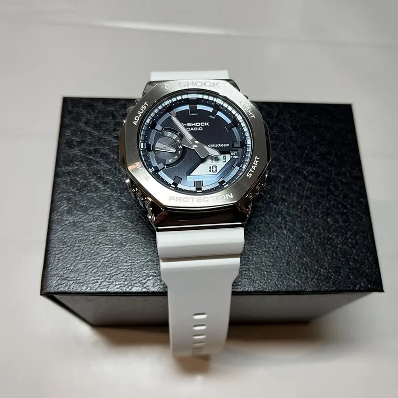 Casio G-Shock 2100 Series Dark Grey Dial Men's Watch- GM-2100WS-7A